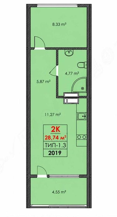 Квартира на вул. Санаторна, 20 в Києві, ID 225661, фото №6