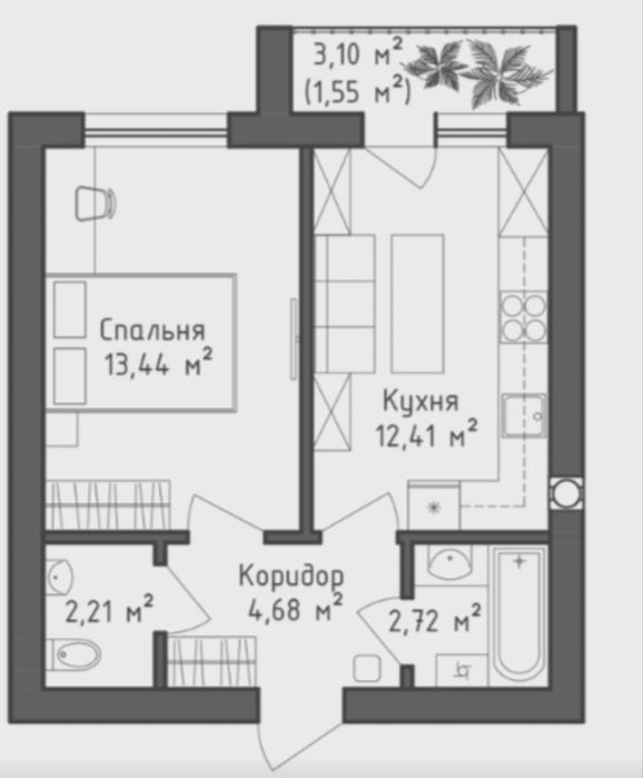 Квартира в Києві, ID 305137, фото №2