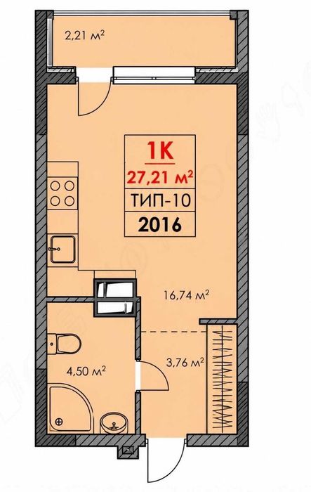 Квартира на вул. Санаторна, 20 в Києві, ID 223666, фото №4