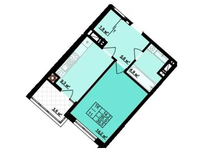 Квартира на Центральна частина міста в Івано-Франківську, ID 300850, фото №7
