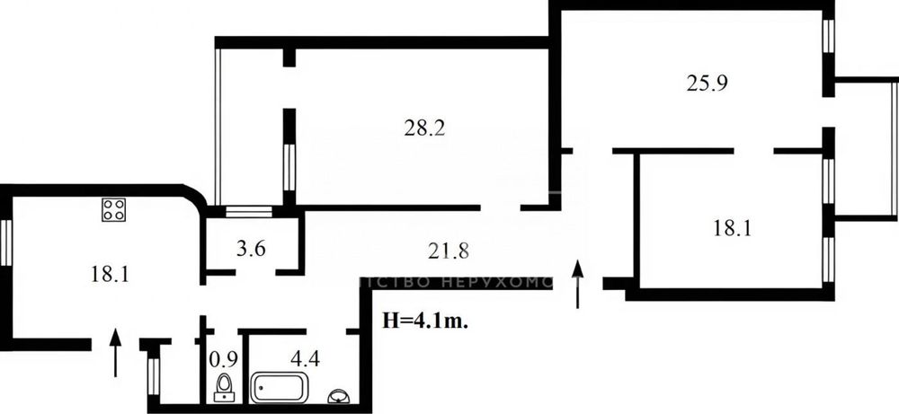Квартира на вул. Станіславського, 3 в Києві, ID 210541, фото №8