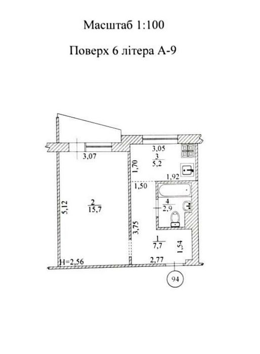 Квартира на просп. Аерокосмічний, 316-Г в Харкові, ID 198272, фото №1