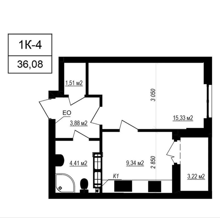 Квартира на вул. Яблунева, 3а в Києві, ID 306847, фото №8