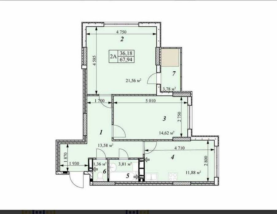 Квартира на вул. Шолуденка, 26 в Києві, ID 309703, фото №2
