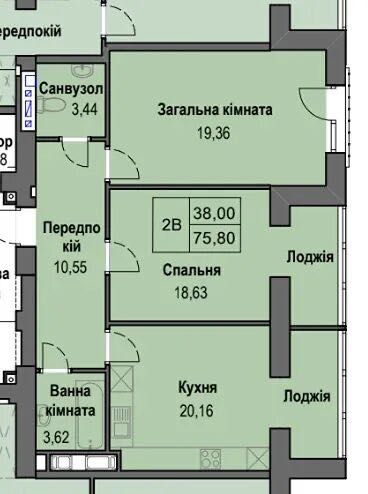Квартира на неподалік парку Шевченка в Івано-Франківську, ID 168148, фото №11