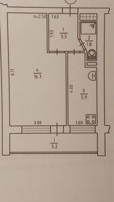 Квартира на вул. Котельникова, 80 в Києві, ID 182583, фото №3