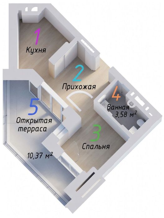 Квартира на Пространство на Литературной в Одесі, ID 254486, фото №1