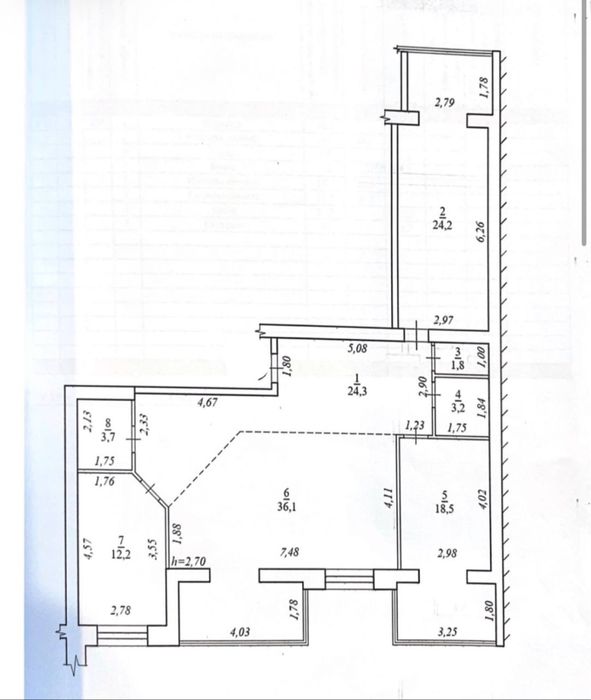Квартира на вул. Тбіліська в Запоріжжі, ID 191898, фото №24