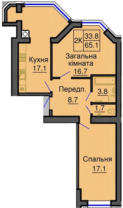 Квартира на вул. Мартинова в Києві, ID 278492, фото №2