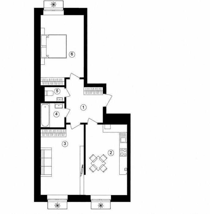 Квартира на вул. Паркова, 40 в Києві, ID 306359, фото №4