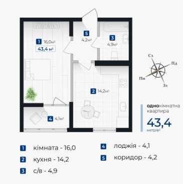Квартира на ЖК Senat в Івано-Франківську, ID 165617, фото №2