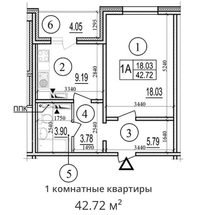 Квартира на вул. Бориса Гмирі, 19 в Києві, ID 187956, фото №2