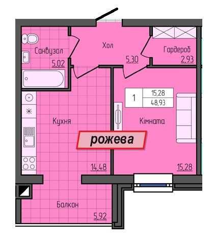 Квартира на ЖК "ГРАНД СІТІ 2" в Житомир, ID 238267, фото №1