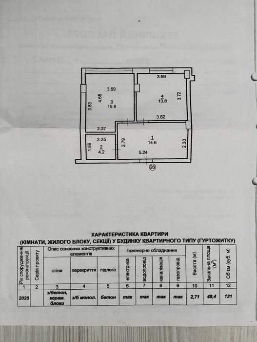 Квартира на вул. Хіміків в Івано-Франківську, ID 265140, фото №1