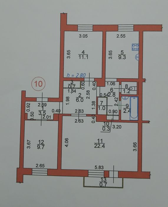 Квартира в Луцьк, ID 256805, фото №1