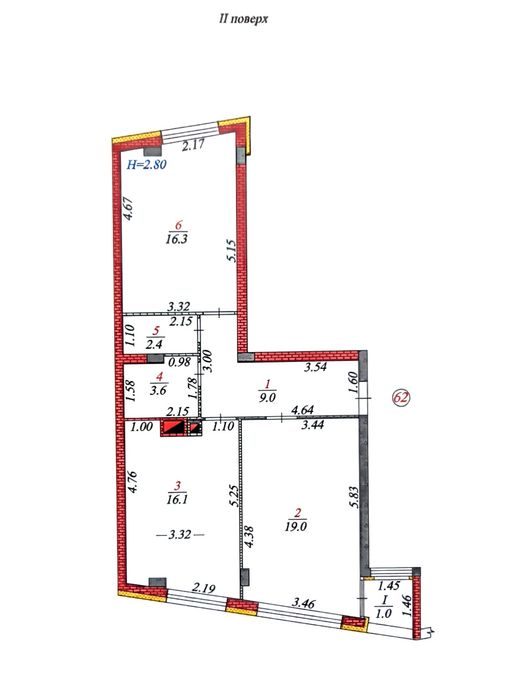 Квартира на вул. Мисливська, 13 в Києві, ID 308648, фото №2