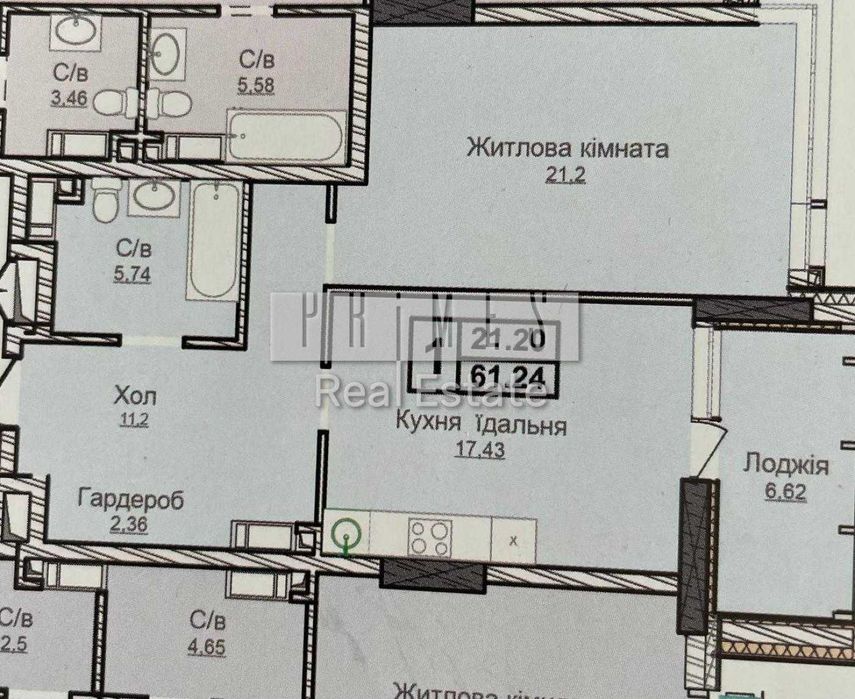 Квартира на вул. Верхогляда, 28 в Києві, ID 274259, фото №4