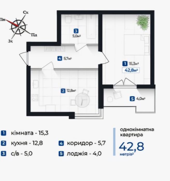 Квартира на ЖК «Козацький» в Івано-Франківську, ID 185391, фото №7