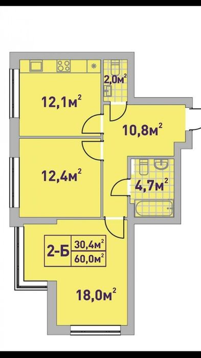 Квартира на вул. Університетська, 3/4 в Києві, ID 278044, фото №2