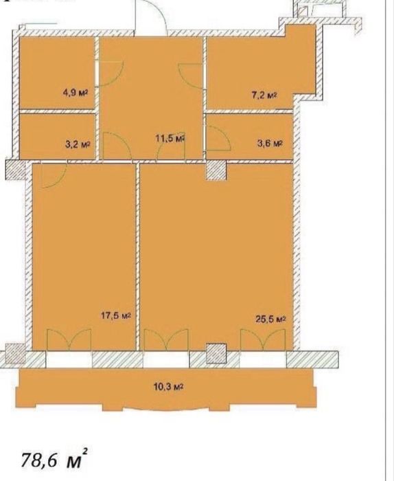 Квартира на до Дерибасовської 5 хв. прогулянки в Одеса, ID 167321, фото №4