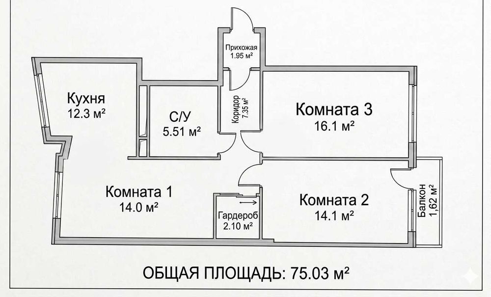 Квартира на вул. Проспект Ивасюка, 25 в Києві, ID 300520, фото №2