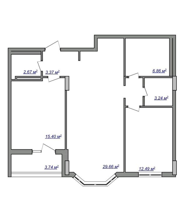 Квартира на вул. Дегтярна, 17 в Києві, ID 163166, фото №2