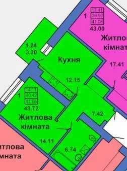 Квартира на вул. Весняна в Полтаві, ID 190281, фото №2