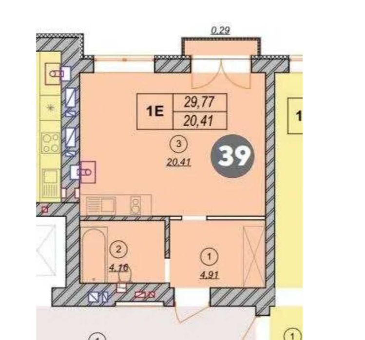 Квартира на ЖК Молодість в Києві, ID 231465, фото №11