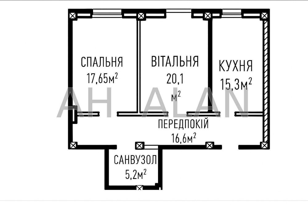 Квартира на вул. Дмитра Луценка, 2В в Києві, ID 260951, фото №18