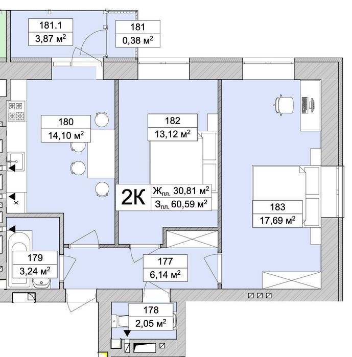 Квартира на ЖК Атмосфера Life в Києві, ID 306659, фото №4
