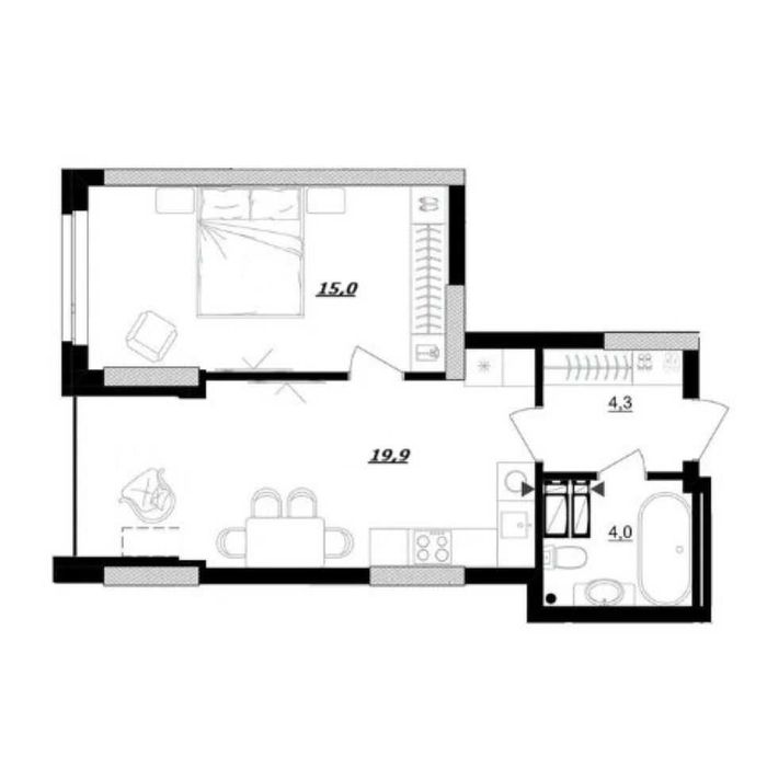 Квартира на вул. Березняківська, 29 в Києві, ID 176115, фото №3