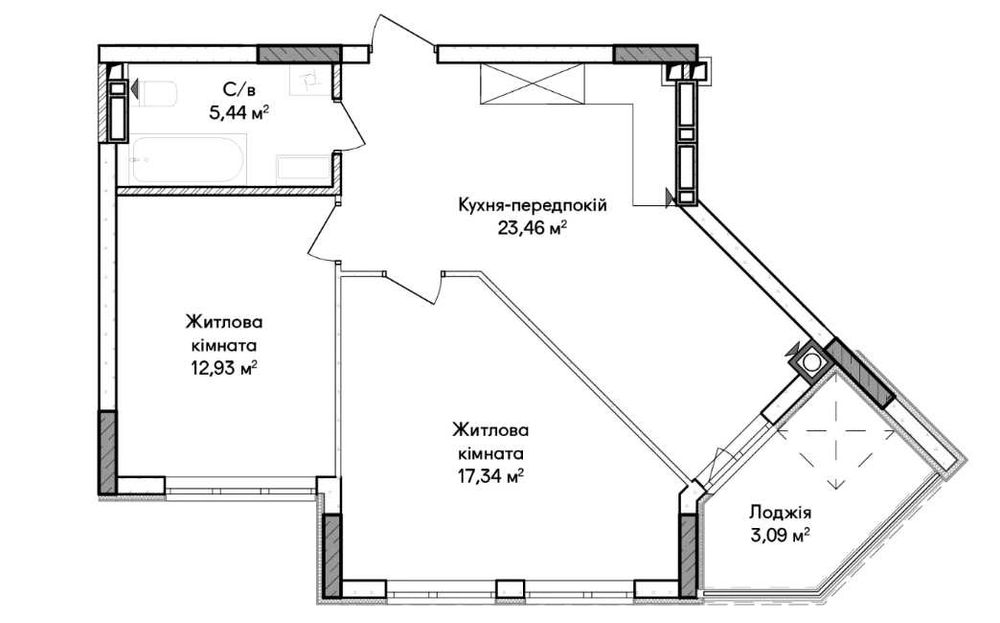 Квартира на біля Академмістечка в Києві, ID 167392, фото №5