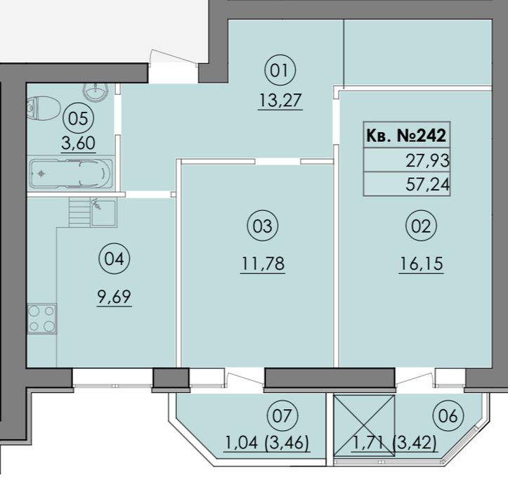 Квартира на ЖК Family 2 в Київ, ID 326558, фото №1