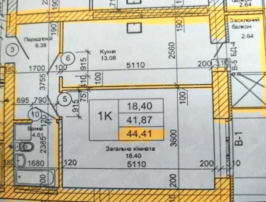 Квартира на район Левада в Полтава, ID 297562, фото №2