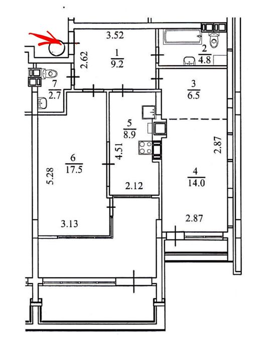 Квартира на вул. Глибочицька, 13 в Київ, ID 202241, фото №1