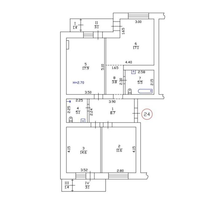 Квартира на вул. Сергія Колоса, 1Б в Києві, ID 168730, фото №2