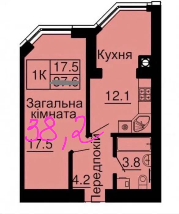 Квартира на вул. Петрівська, 6 в Києві, ID 253708, фото №1