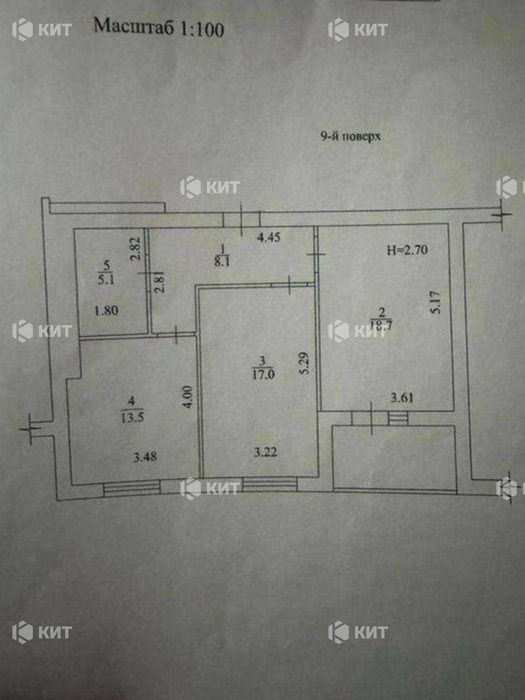 Квартира на вул. Сергія Барсукова (Федоренка), 10 в Харкові, ID 165079, фото №10