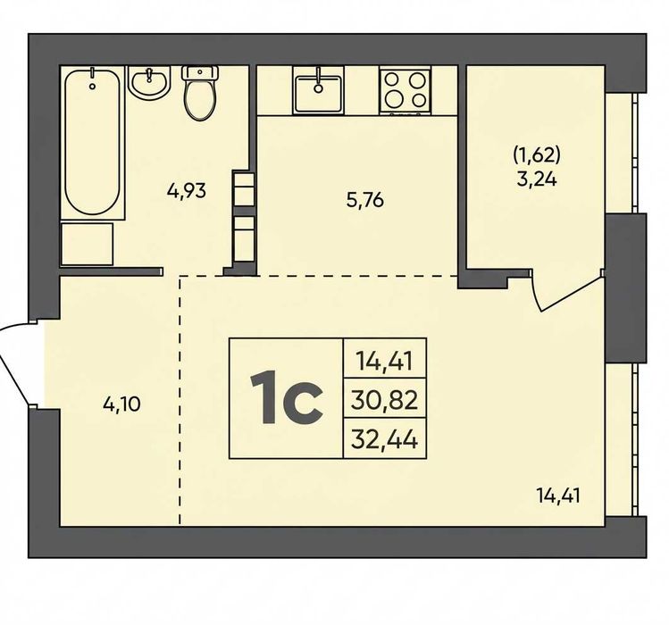 Квартира на Луценка, 19 в Києві, ID 309787, фото №3