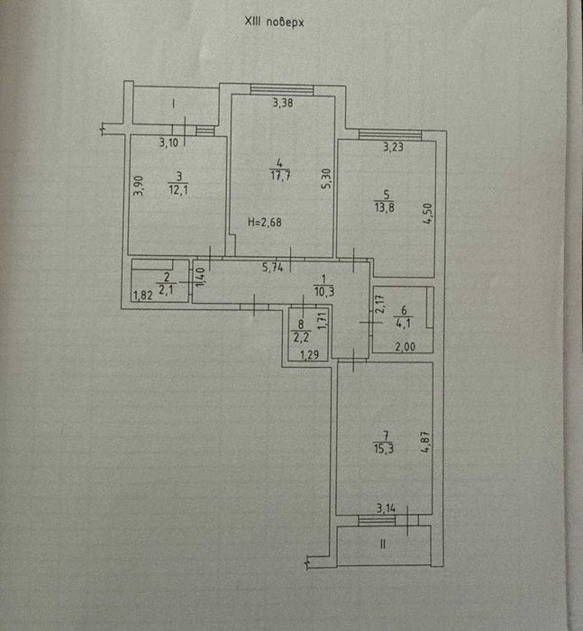 Квартира на вул. Грушевського в Одесі, ID 252489, фото №15