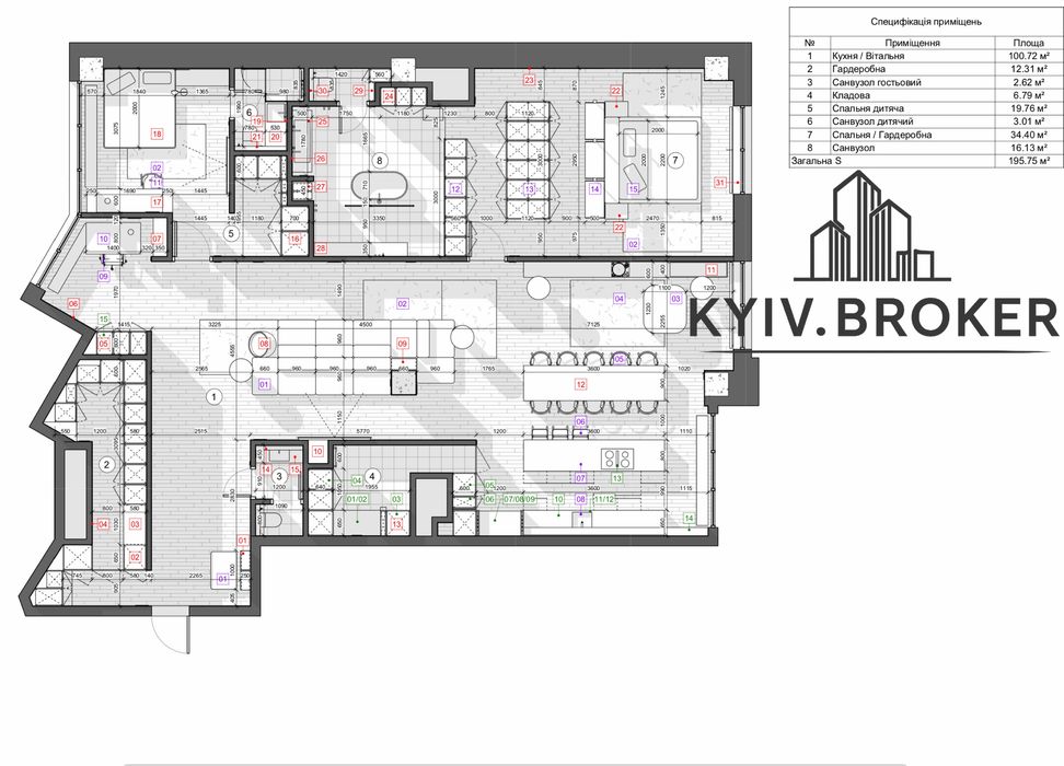 Квартира на ЖК Бульвар Фонтанів в Києві, ID 179300, фото №24