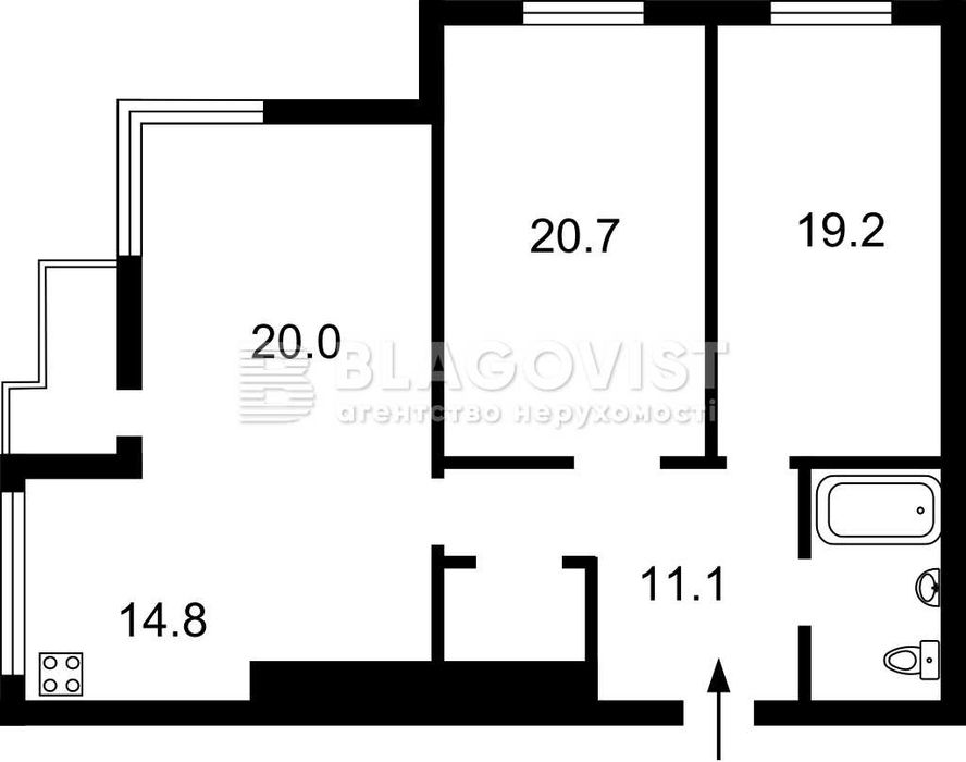 Квартира на вул. Білоруська, 3 в Київ, ID 273389, фото №3