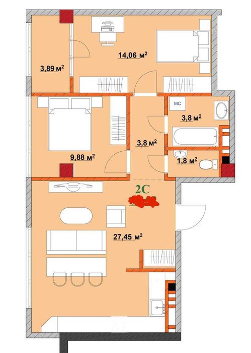 Квартира на ЖК Provance Home в Івано-Франківську, ID 177846, фото №6