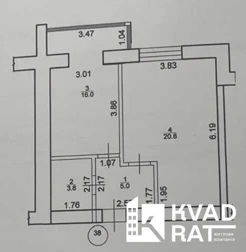 Квартира на вул. Берегова в Івано-Франківську, ID 274593, фото №12