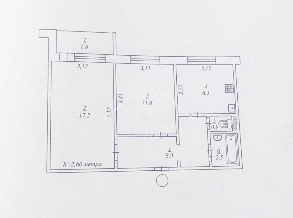 Квартира на мкр. Східний-2 в Кривому Розі, ID 209129, фото №15