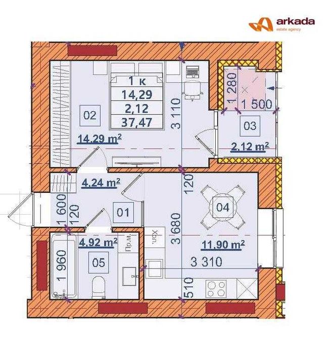 Квартира на вул. Миру в Івано-Франківську, ID 185393, фото №2
