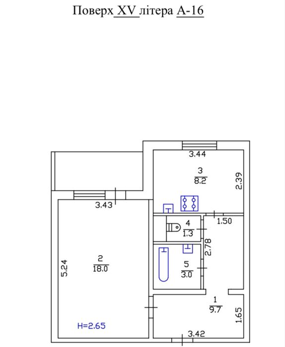 Квартира на вул. Оноре де Бальзака, 63 в Києві, ID 166511, фото №22