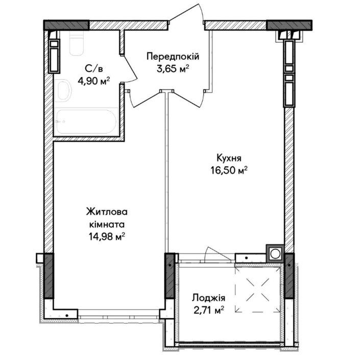 Квартира на вул. Ірпінь, 30 в Києві, ID 227122, фото №3