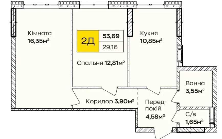 Квартира на біля метро Позняки та Осокорки, поряд River Mall, Дніпровська набережна в Києві, ID 268088, фото №3