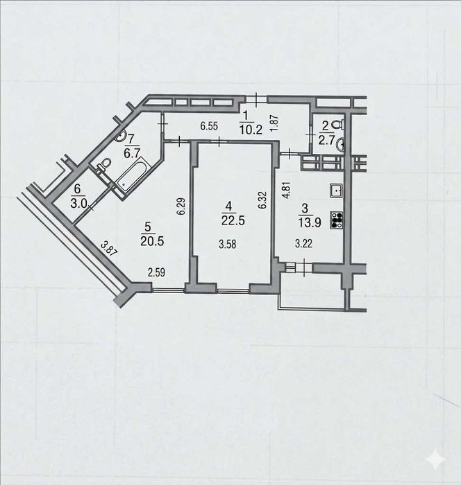 Квартира на вул. Микільська-Слобідська, 8 в Києві, ID 217049, фото №14
